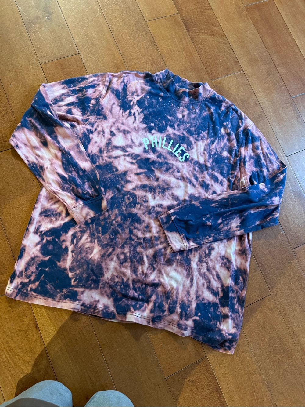 MLB Philadelphia Phillies custom made Tie-Dye Long Sleeve Tee sz 2XL